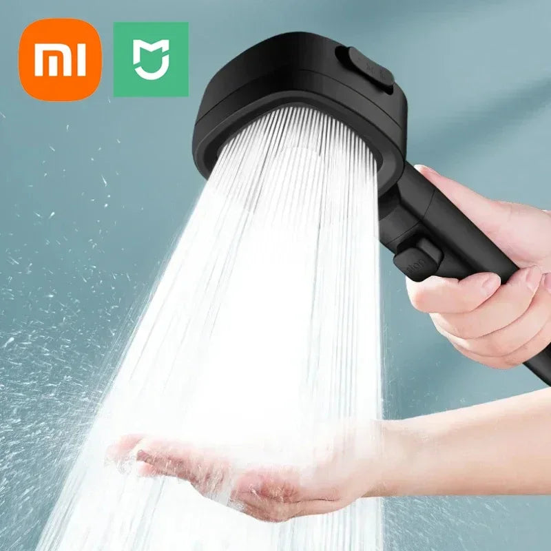 High Pressure Shower Head 3 Modes Adjustable Filter Shower Head Set New Smart Bathroom Shower Head Accessories Sprayer