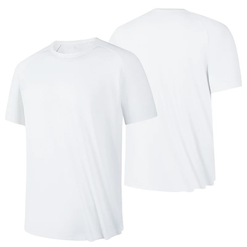 Men's Quick-Dry Gym T-Shirt – Breathable Short Sleeve Running & Fitness Top, Lightweight Sportswear