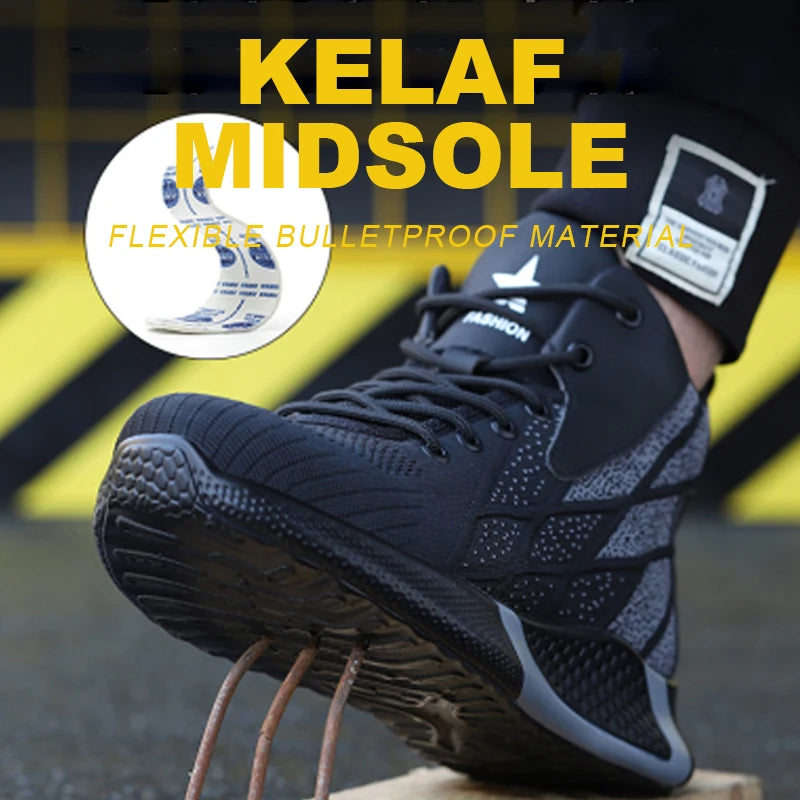 High Top Steel Toe Safety Boots – Winter Work Shoes for Men & Women