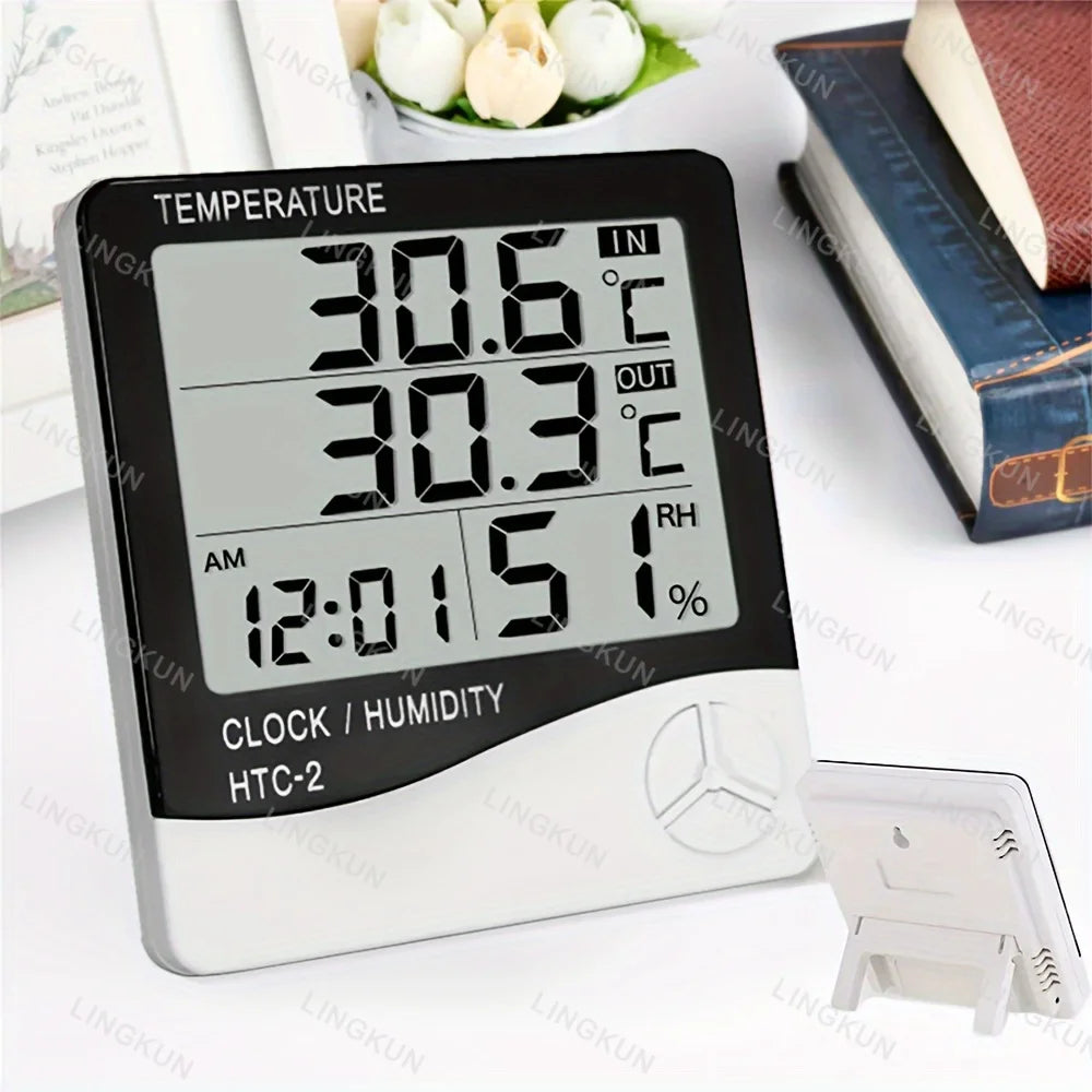 LCD Digital Thermometer Hygrometer Indoor Temperature Humidity Sensor Gauge