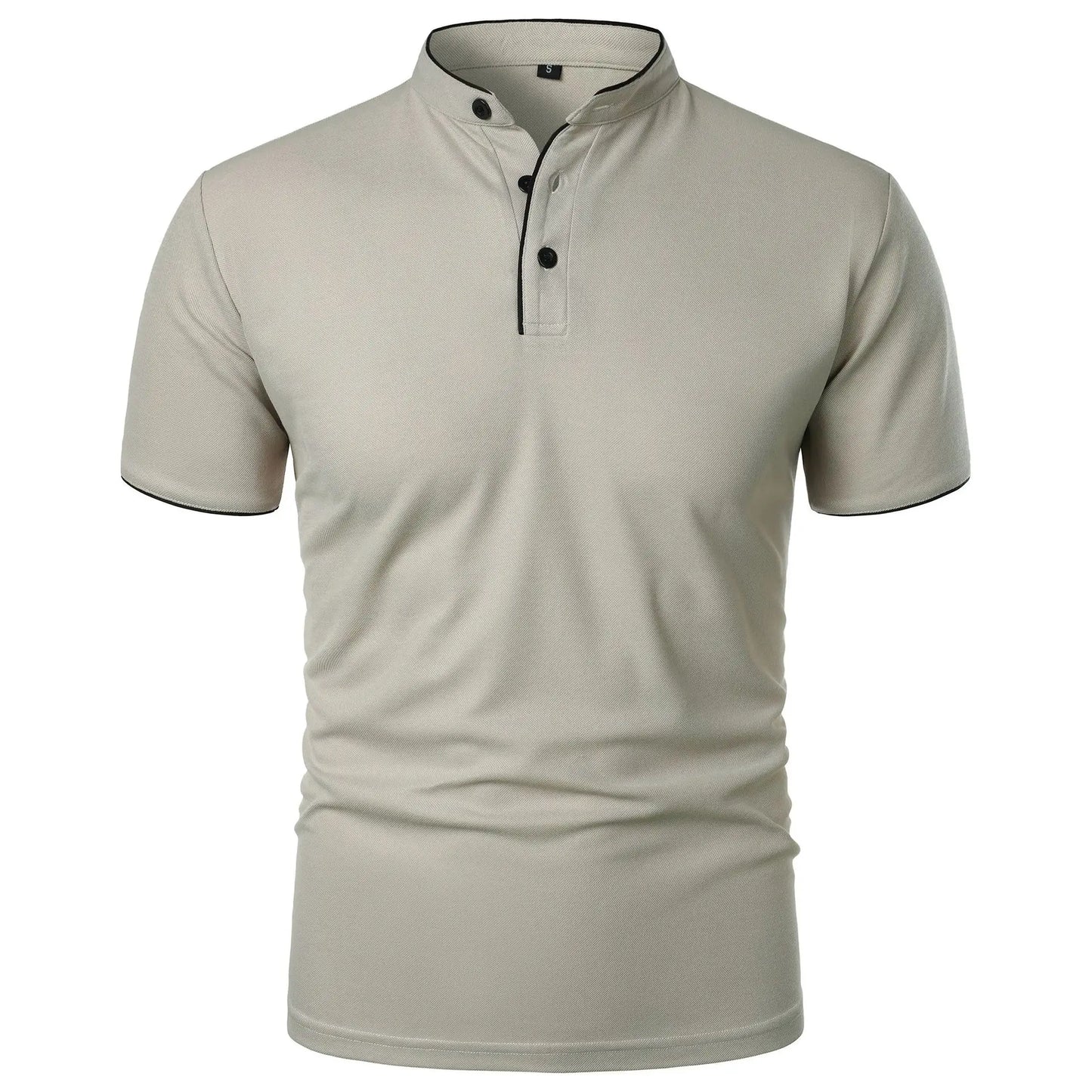 Men's Summer Polo Shirt  Short Sleeve, Solid Color, Casual, Trendy, Breathable, Loose Fit