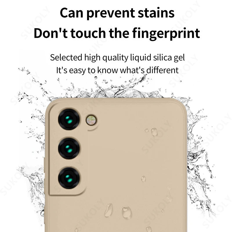Shockproof Liquid Silicone Case for Samsung Galaxy Soft Phone Cover