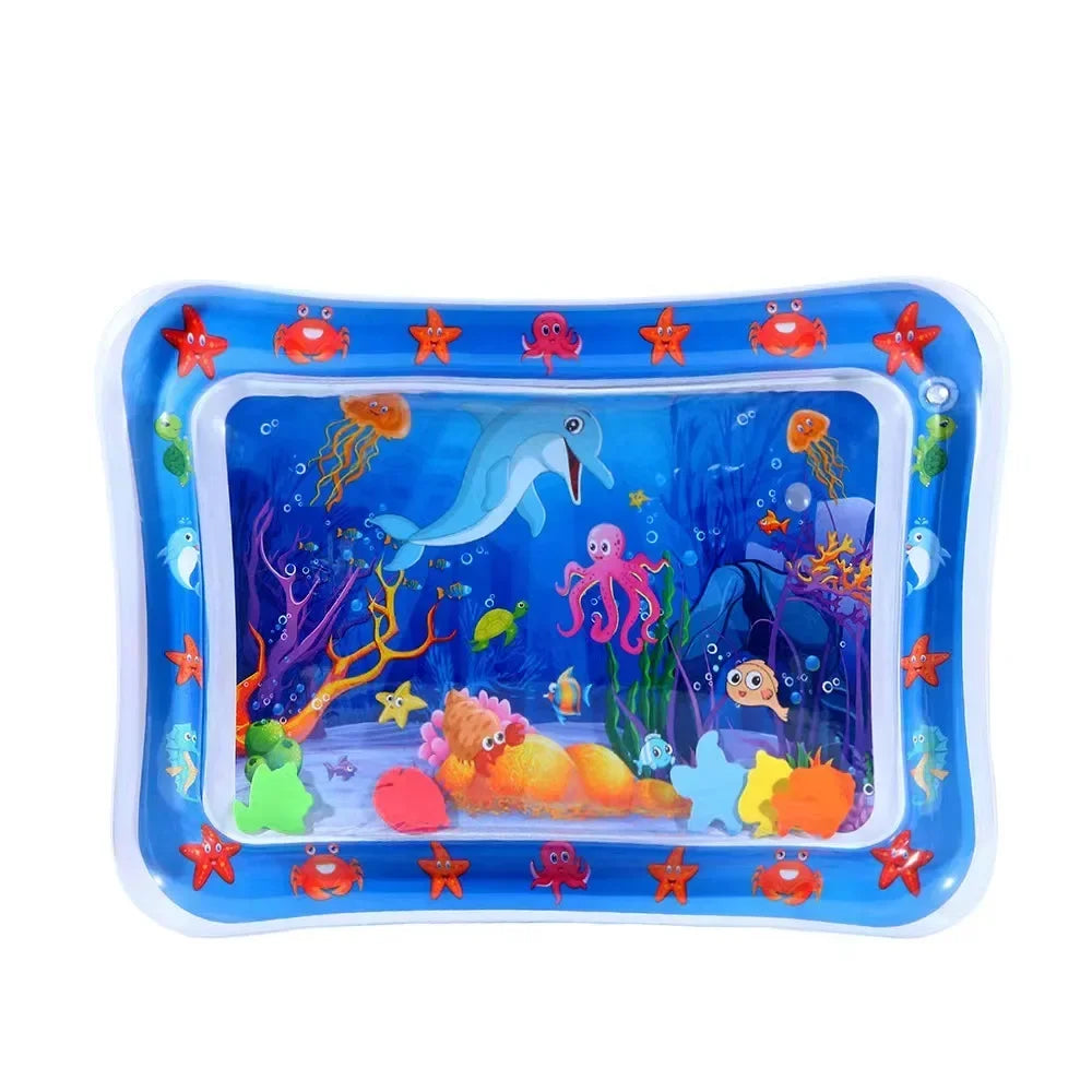 Baby Inflatable Water Play Mat Tummy Time Cushion Pad Early Learning Toy