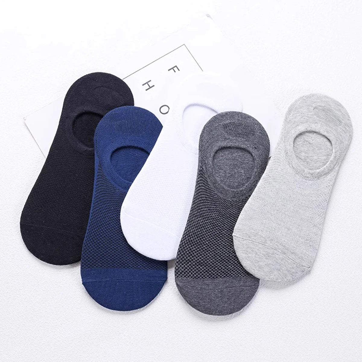 5 Pairs Men's Bamboo Socks Breathable Cotton Winter Business