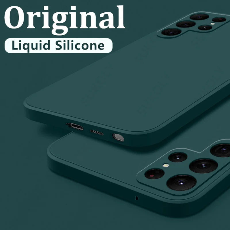 Shockproof Liquid Silicone Case for Samsung Galaxy Soft Phone Cover
