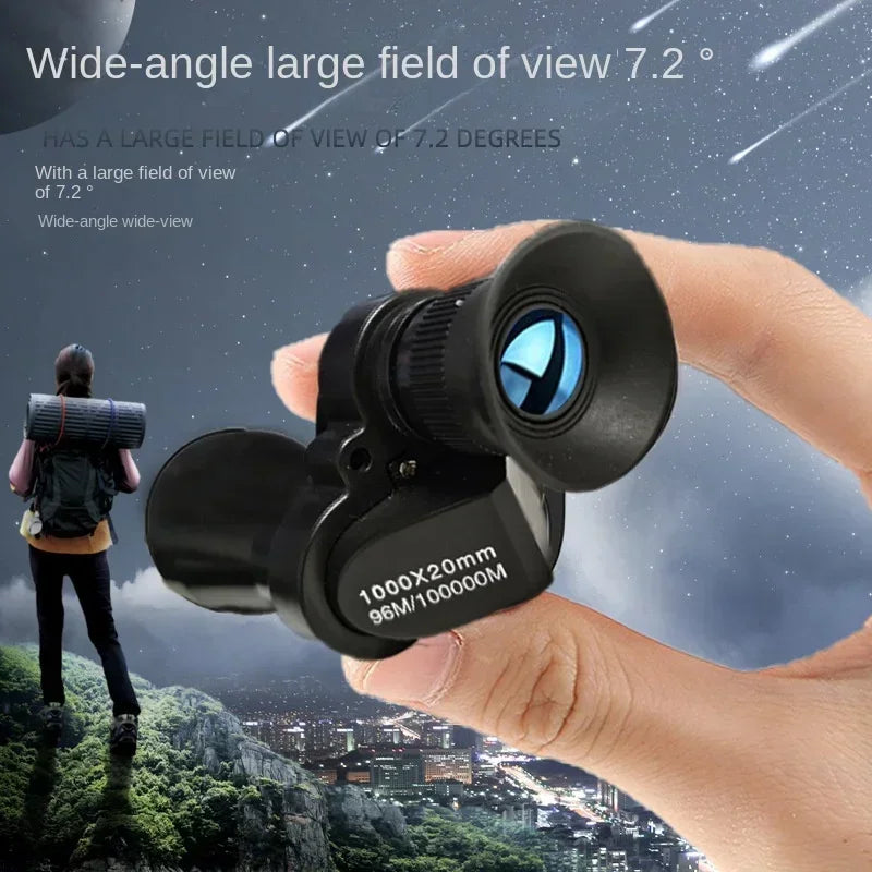 Portable HD Mini Metal Monocular Telescope for Hunting Camping Hiking