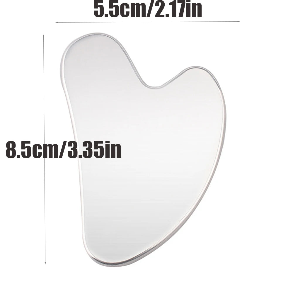 Stainless Steel Gua Sha Scraper Full Body & Face Massage Tool