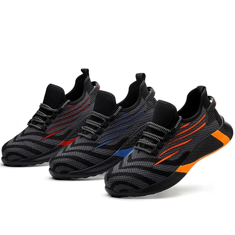 Men's Safety Work Shoes  Anti-Puncture Lightweight Steel Toe Boots