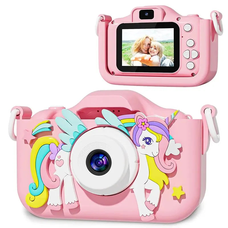 Kids Camera 1080P HD Toddler Digital Video Camera Gift with Silicone Case