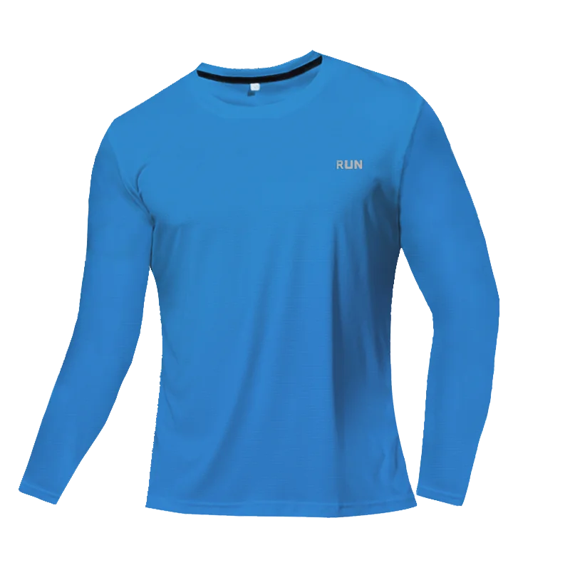 Men's Quick-Dry Long Sleeve T-Shirt – Breathable Gym & Running Top, Autumn Fitness Training Sportswear