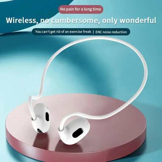 Open-Ear Bluetooth 5.3 Sport Headphones Air Conduction Wireless w/Mic
