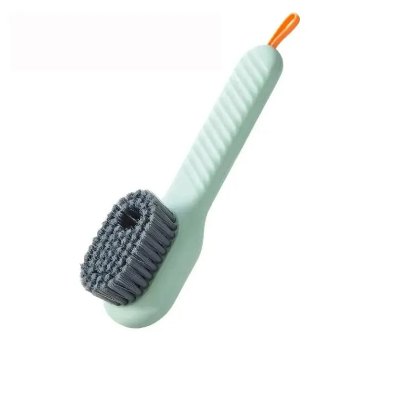 Long Handle Shoe Cleaning Brush – Soft Bristles with Soap Dispenser & Hook