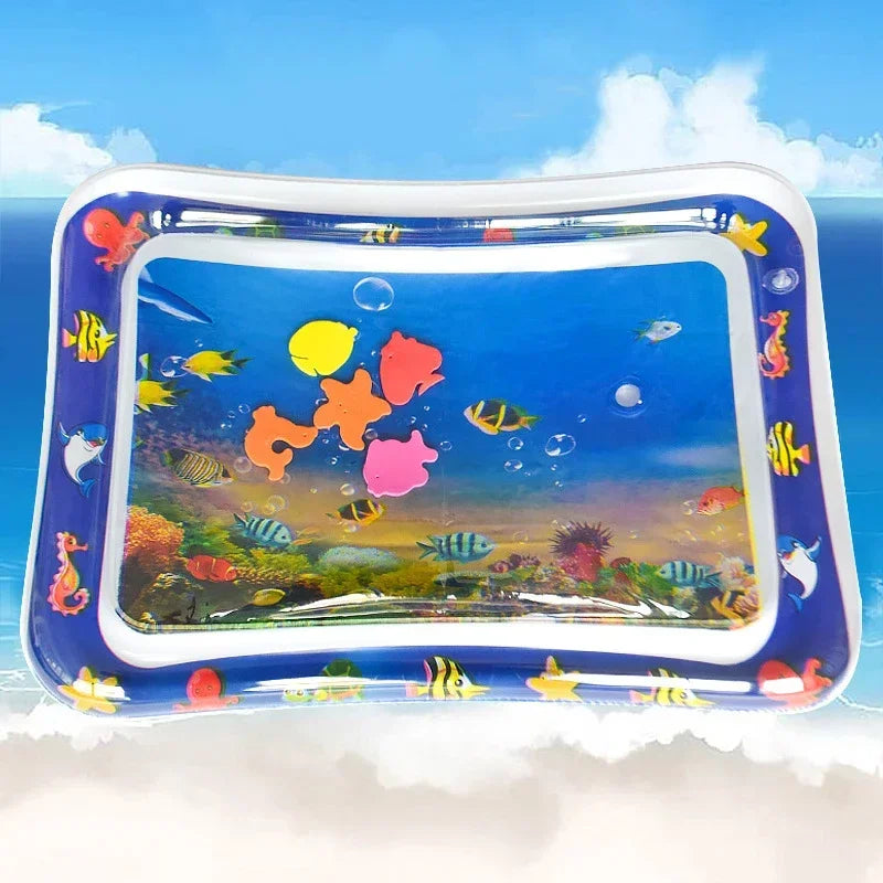 Baby Inflatable Water Play Mat Tummy Time Cushion Pad Early Learning Toy