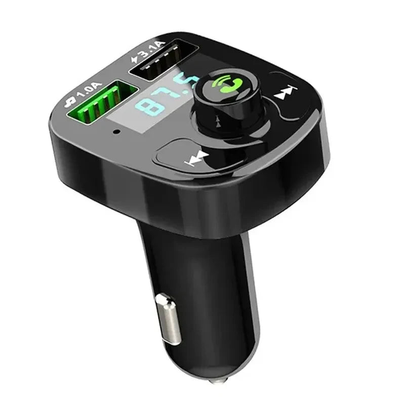 LED Car Bluetooth FM Transmitter Hands-Free QC3.0 PD USB Charger 5.0