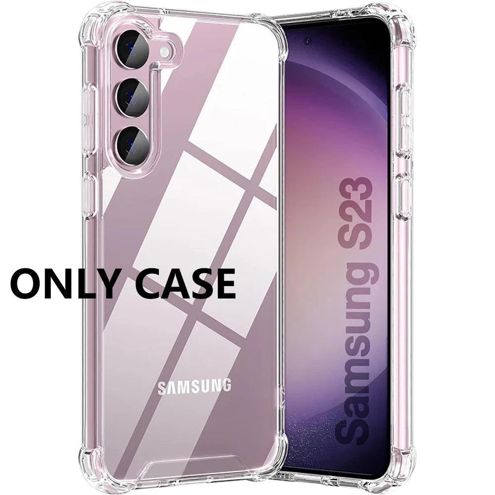 Hybrid Shockproof Clear Hard Case for Samsung Galaxy Protective Cover