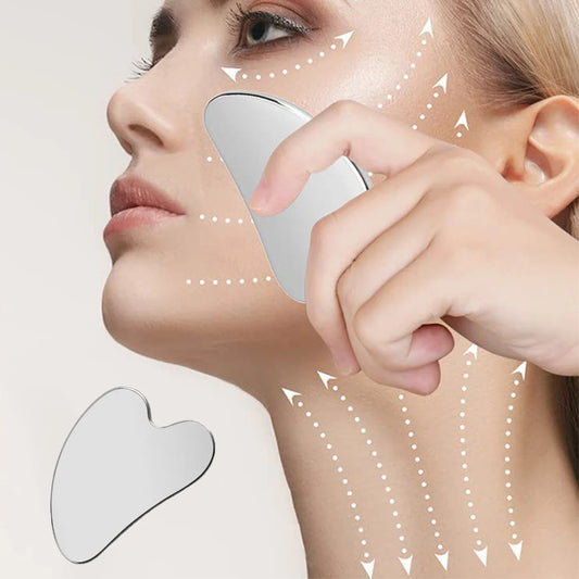 Stainless Steel Gua Sha Scraper Full Body & Face Massage Tool