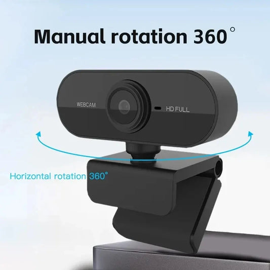 "080P HD USB Webcam with Built-in Microphone Ideal for Work, Streaming & Video Calls