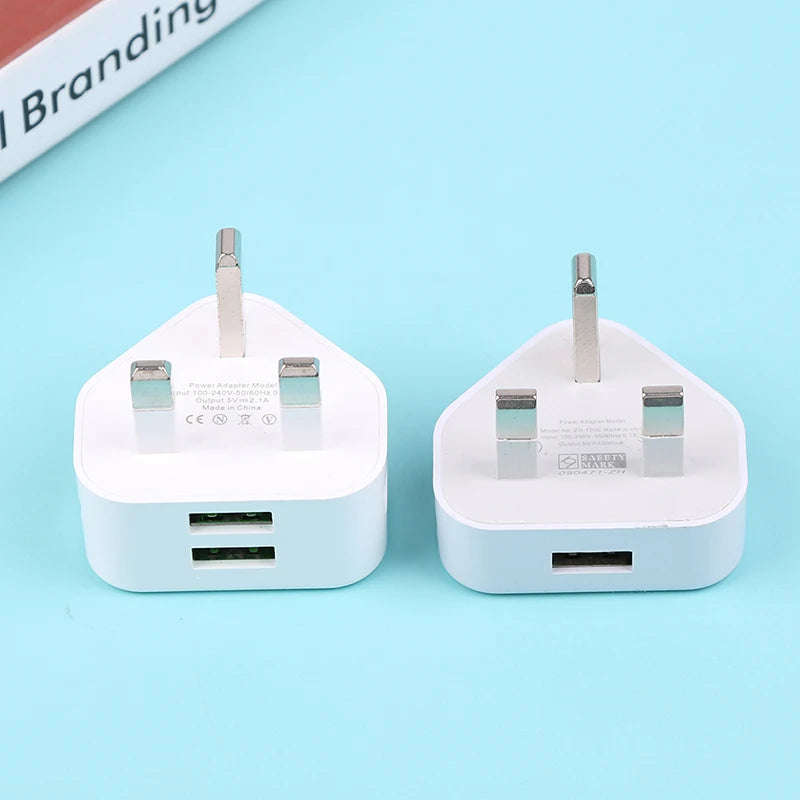 Charger Adapter With 1/2 USB Ports Charging For Iphone Samsung Charging Charger