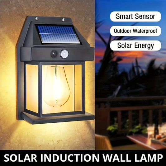 Outdoor Solar Wall Light Motion Sensor LED IP65 Waterproof Patio Garage