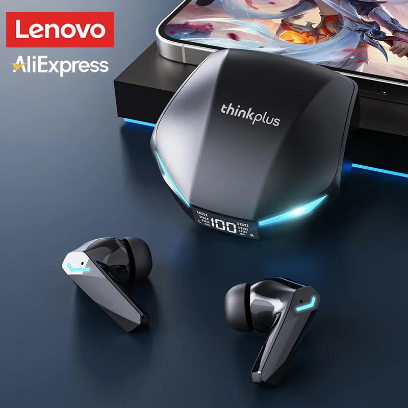 Lenovo GM2 Pro Wireless Earbuds Bluetooth 5.3, Gaming Low Latency, Dual Mode, Mic