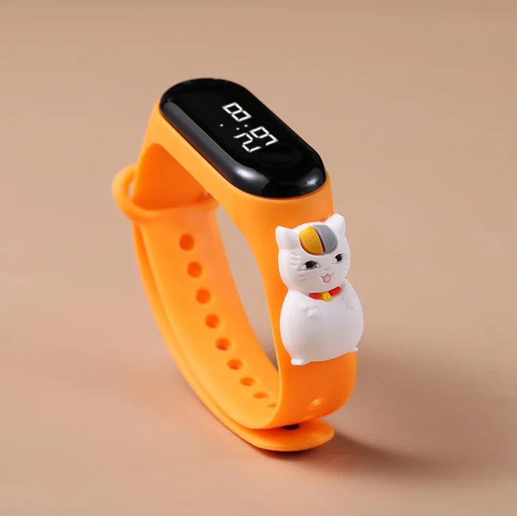 Kids LED Touch Watch Mickey Spiderman Sports Bracelet Waterproof