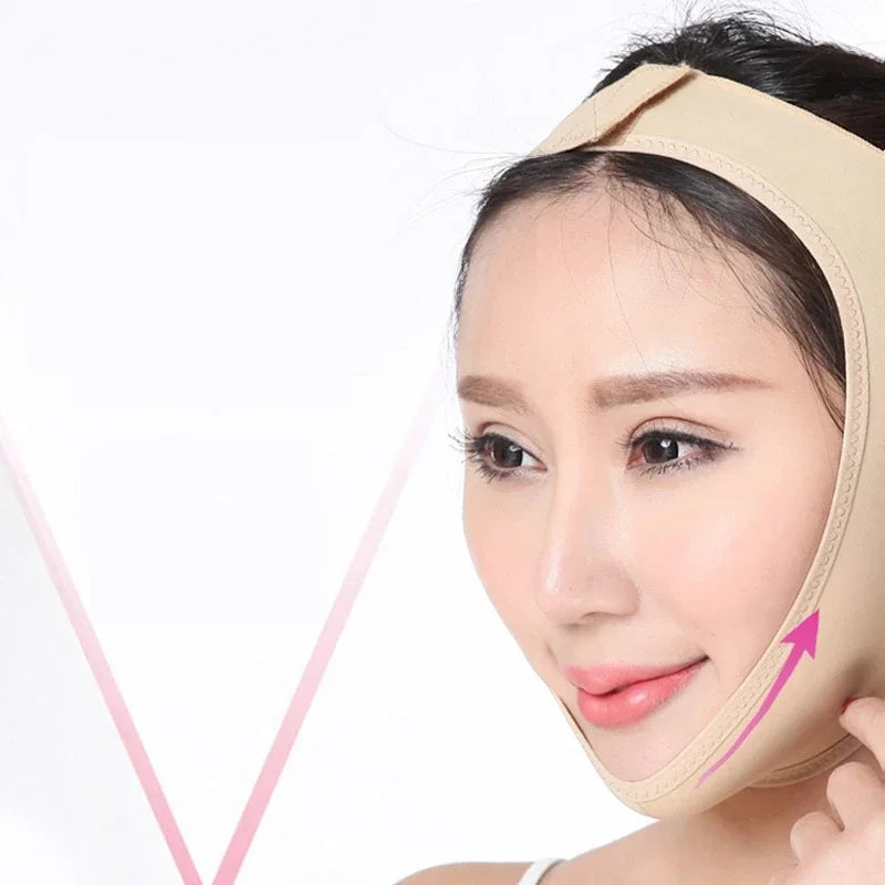 Elastic Face Bandage Slimming Tapes V Line Shaper Chin Cheek Face Lift Devices Jawline Facial Massager Wrinkle Women Beauty Care