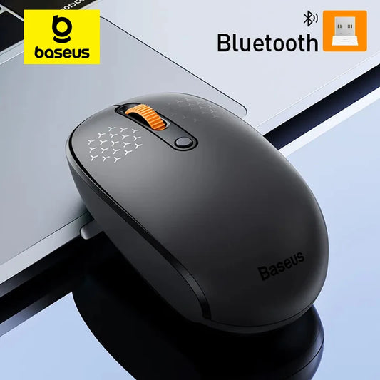 Wireless Bluetooth 5.0 Mouse 1600 DPI Silent Click for Laptop PC Gaming