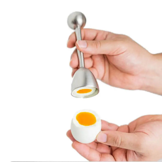 Stainless Steel Boiled Egg Topper Shell Cutter Opener Kitchen Gadget