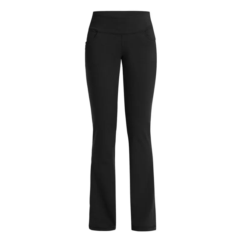 Women's High Waist Palazzo Pants Elegant Flared Wide Leg Trousers, Office Workwear